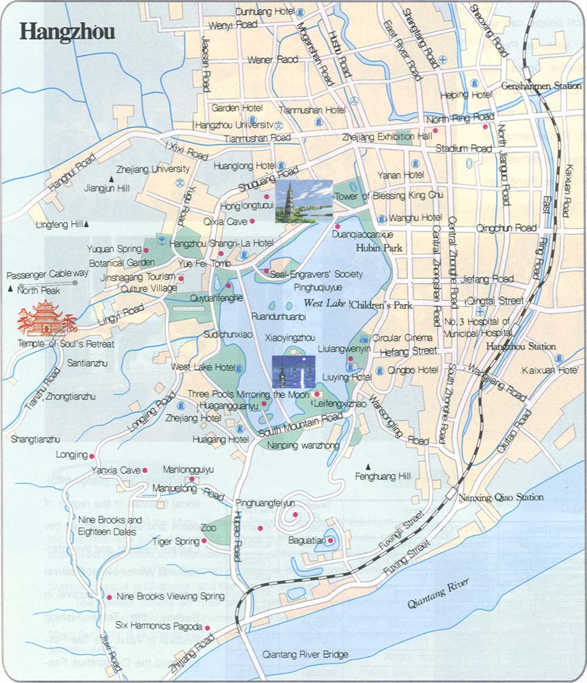 Карта города Ханчжоу