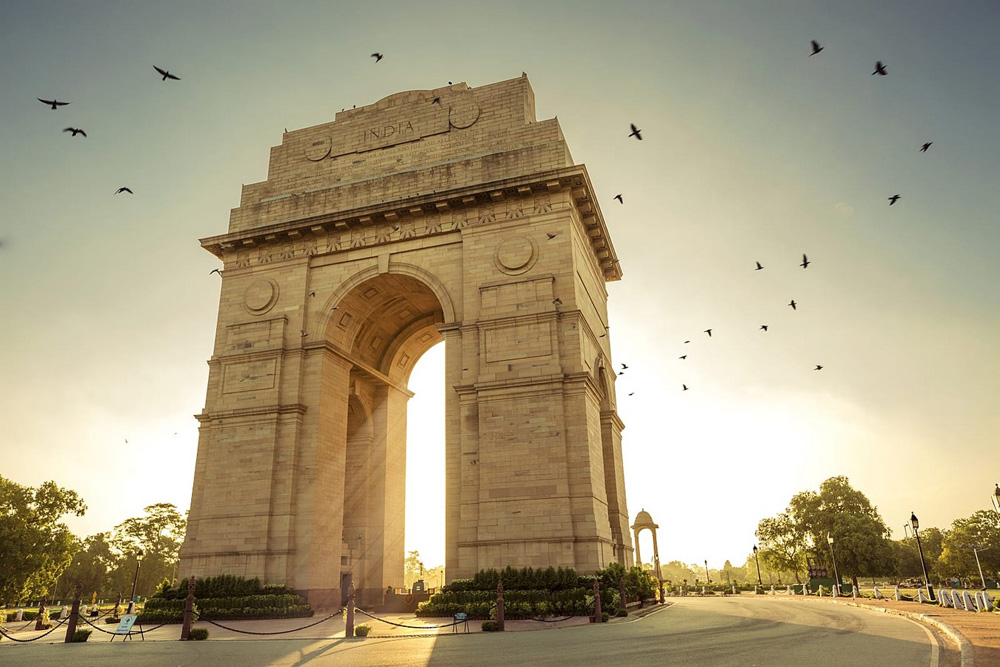 Ворота Индии в Нью-Дели в Индии