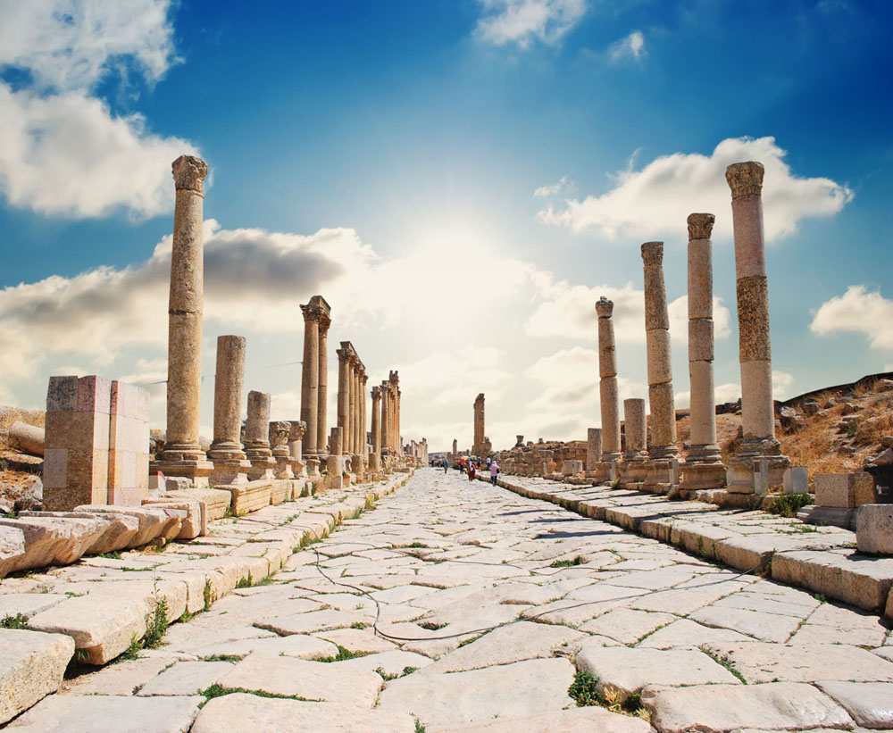 Древний город Джераш в Иордании